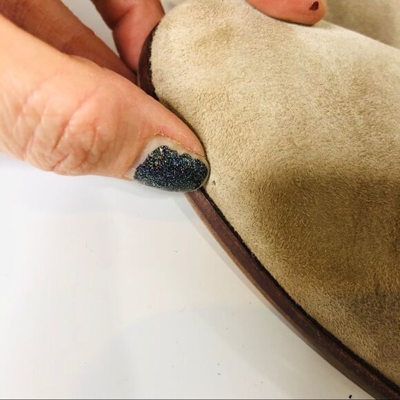 Sam Edelman Tan Suede Fringe Ankle Boots - Picture 8 of 11